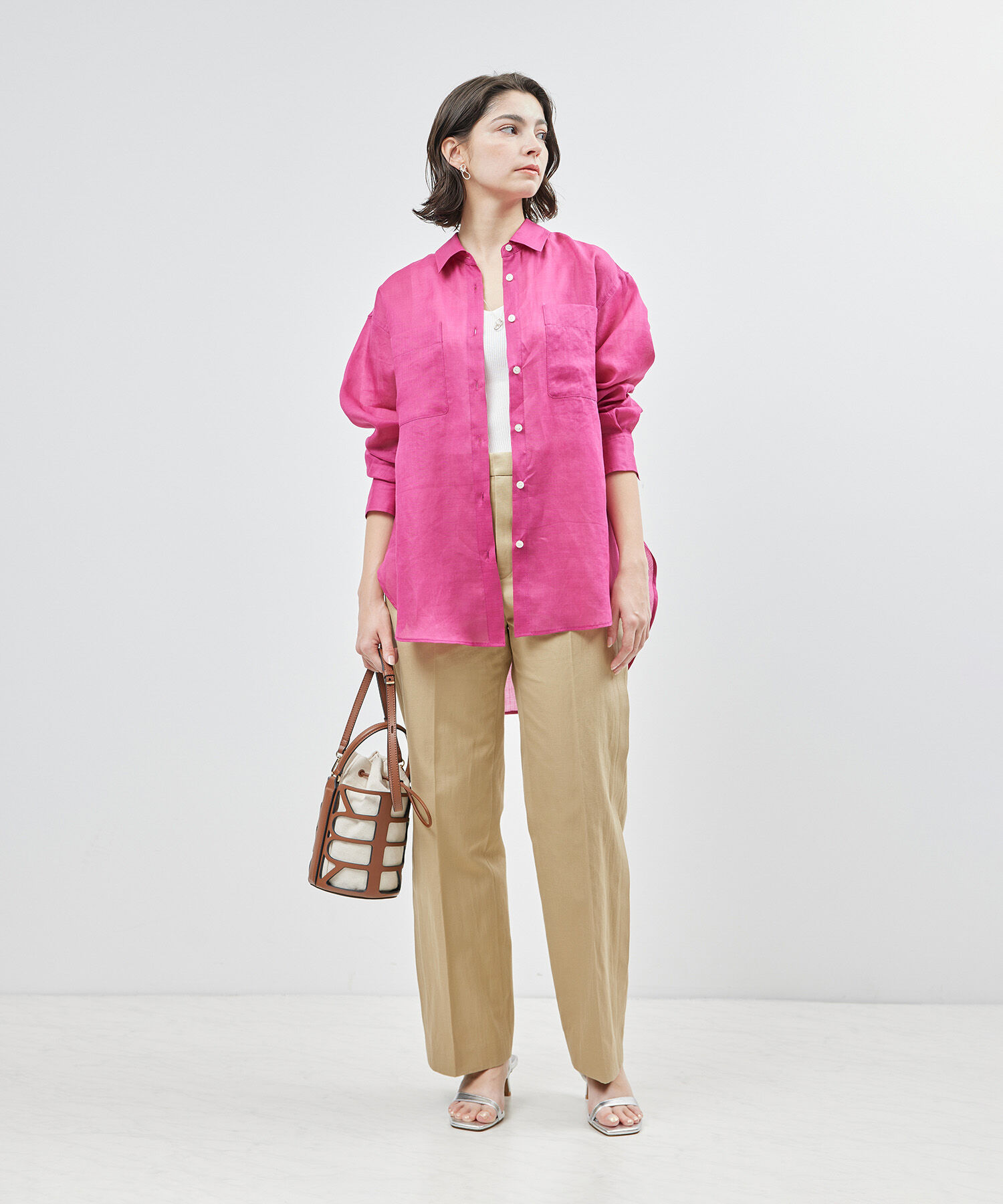 ROPE「サイドタックストレートパンツ【メディア掲載】」|その他|