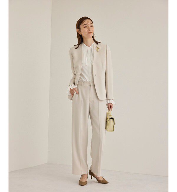 ROPE「【洗える】ダブルヨークギャザーブラウス」|シャツ・ブラウス|