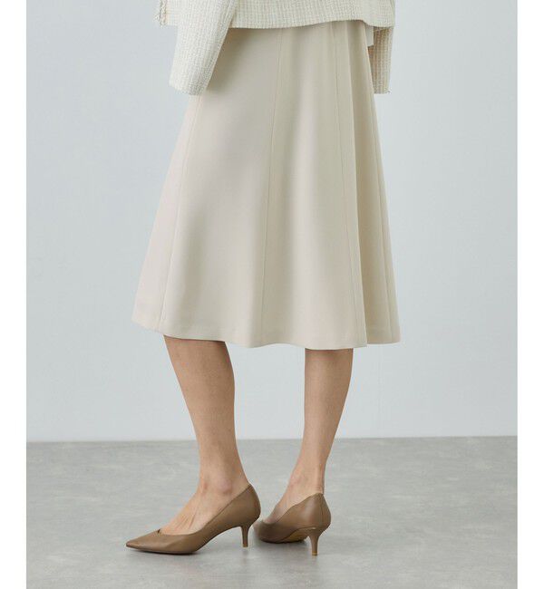 ROPE「トリアセダブルクロス セミフレアーワンピース/セットアップ対応・イージーケア・26SS」|ワンピース|