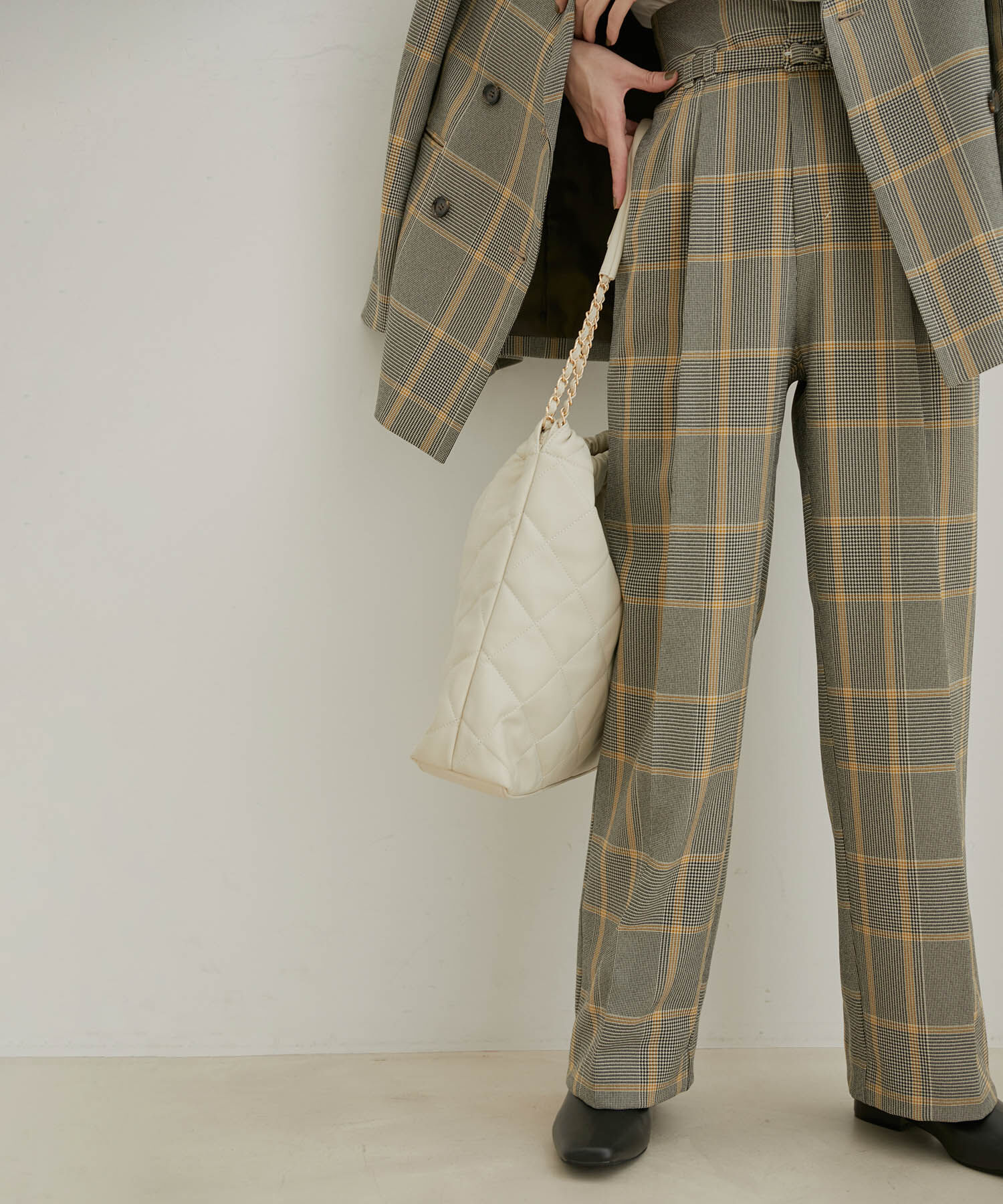 VIS「【Washable・EASY CARE】エコウールタッチワイドパンツ【sustainable】」|スラックス|