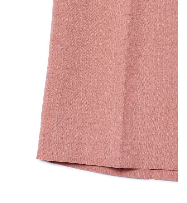 VIS「【美easy】リネンライクワンタックワイドスラックスパンツ【接触冷感/洗える】」|スラックス|