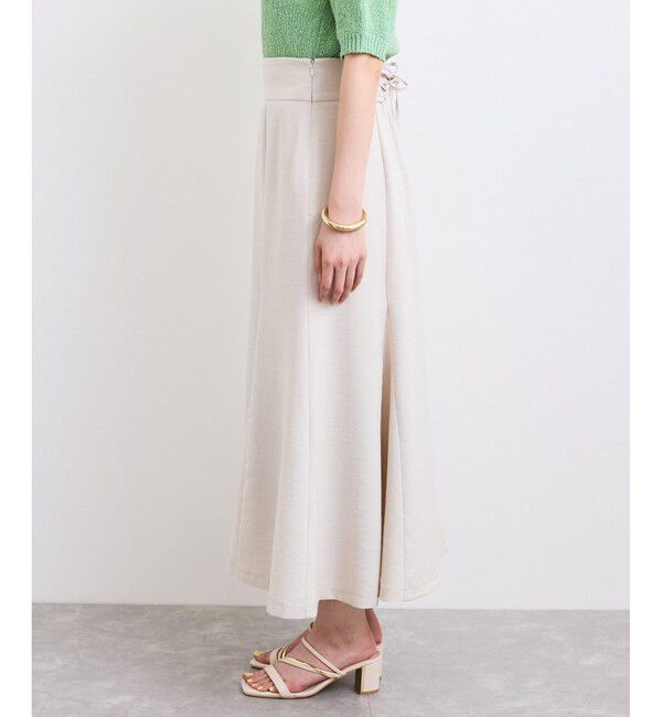 VIS「【美easy】リネンライクマーメイドスカート【洗える】【セットアップ対応】」|スカート|