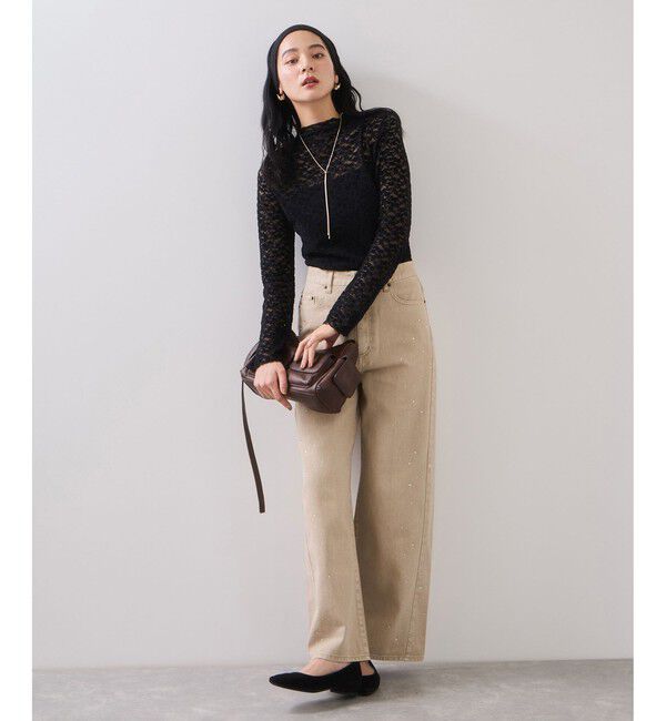 VIS「レースプチハイネックインナープルオーバー」|Tシャツ・カットソー|