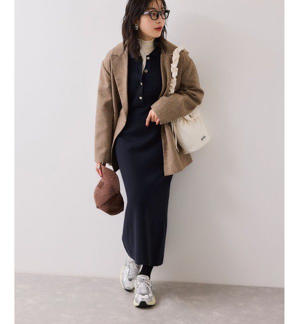 VIS「ポロケーブルモチモチニットワンピース」|ワンピース|