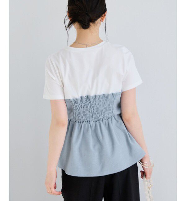 VIS「美easyリネンライクリボンビスチェトップス/イージーケア・接触冷感・セットアップ対応」|Tシャツ・カットソー|