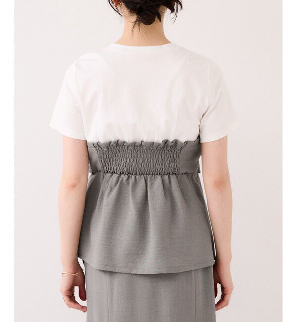 VIS「美easyリネンライクリボンビスチェトップス/イージーケア・接触冷感・セットアップ対応」|Tシャツ・カットソー|
