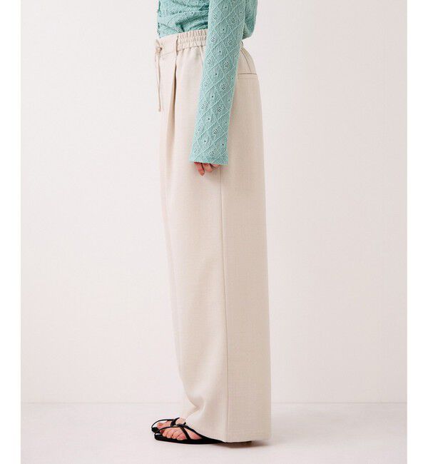 VIS「【WEB限定】美easyリネンライクウエストドロストイージーパンツ/イージーケア・接触冷感」|チノ|