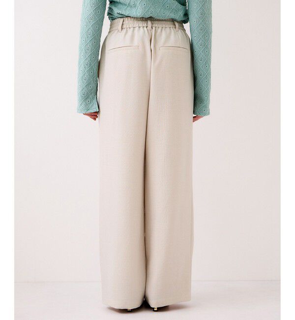 VIS「【WEB限定】美easyリネンライクウエストドロストイージーパンツ/イージーケア・接触冷感」|チノ|