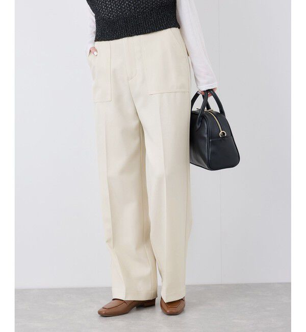 Rope&rsquo;Picnic「【3サイズ展開】ベイカーパンツ/防シワ・マシンウォッシャブル」|チノ|