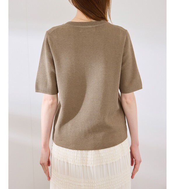 Rope&rsquo;Picnic「【洗濯機OK】LEVITAハーフスリーブニットプルオーバー」|ニット・セーター|