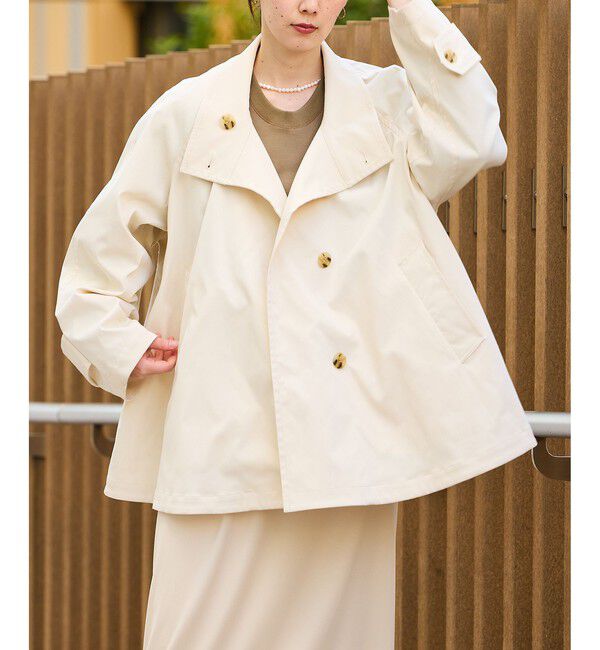 ADAM ET ROPE'「フレアーミドルトレンチコート」|トレンチコート|