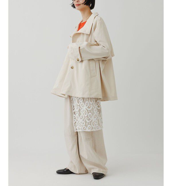 ADAM ET ROPE'「フレアーミドルトレンチコート」|トレンチコート|