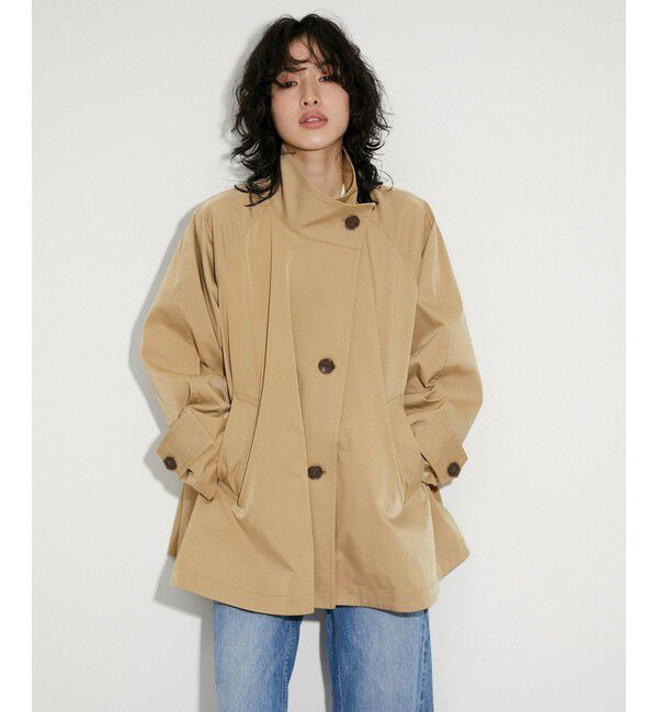 ADAM ET ROPE'「フレアーミドルトレンチコート」|トレンチコート|