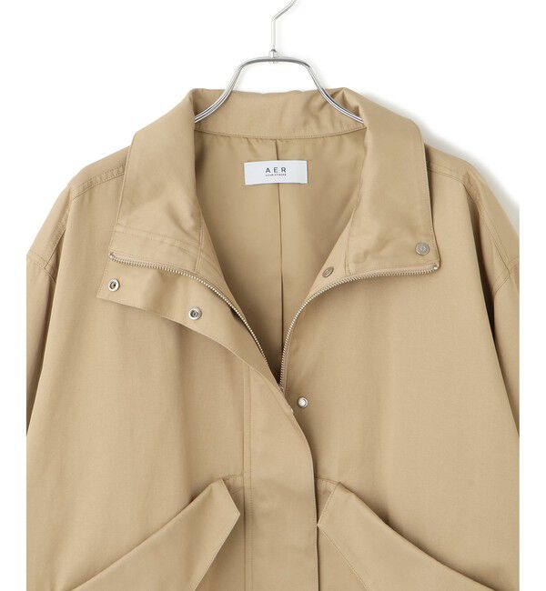 ADAM ET ROPE'「【WEB限定】スタンドネックドロストブルゾン/撥水」|ブルゾン・スタジャン|