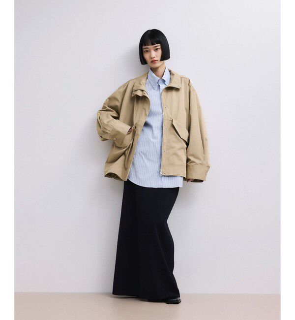 ADAM ET ROPE'「【WEB限定】スタンドネックドロストブルゾン/撥水」|ブルゾン・スタジャン|