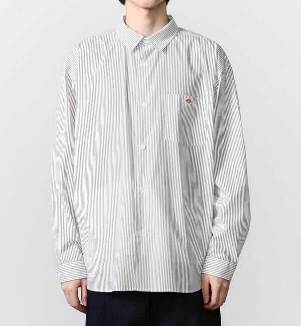 DANTON「DANTON | レギュラーカラー 長袖ワークシャツ MEN」|シャツ・ブラウス|