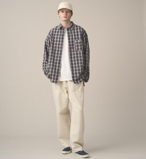 DANTON「DANTON | レギュラーカラー 長袖ワークシャツ MEN」|シャツ・ブラウス|