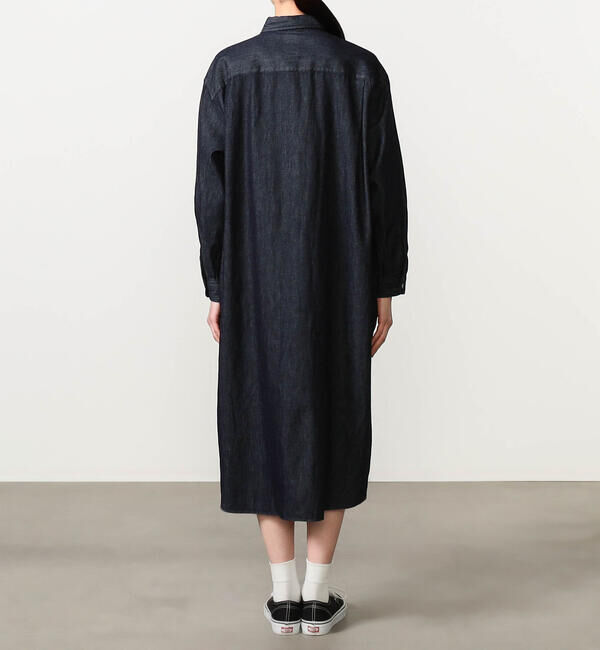 DANTON「DANTON | デニムダンガリー レギュラーカラーシャツワンピース WOMEN」|ワンピース|