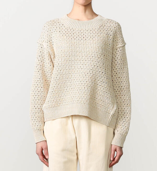 UNFIL「UNFIL | ハニーコンボ メッシュニットプルオーバー WOMEN」|ニット・セーター|