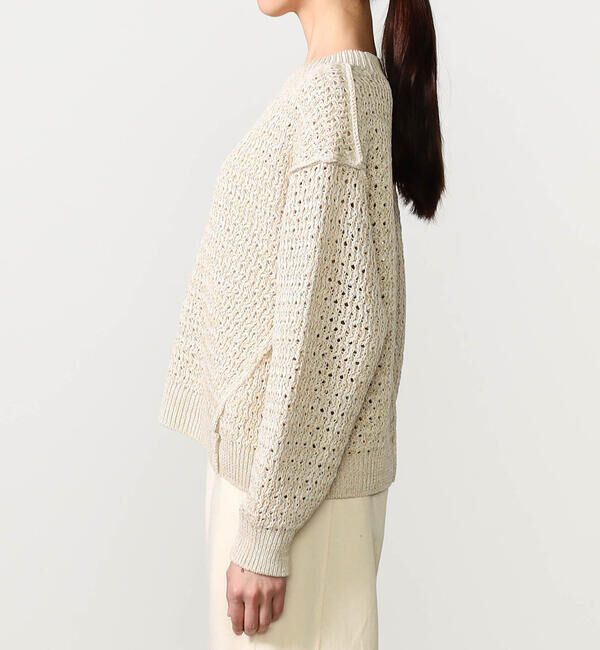 UNFIL「UNFIL | ハニーコンボ メッシュニットプルオーバー WOMEN」|ニット・セーター|