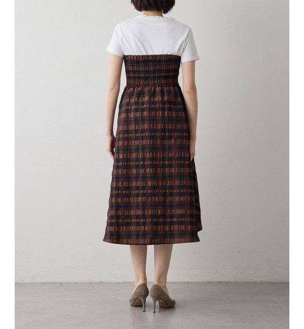 Drawing Numbers「【Drawing Numbers】チェックジャガードシャーリングスカート」|スカート|