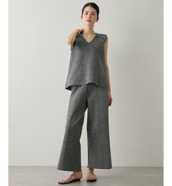 Drawing Numbers「【Drawing Numbers】センターピンタックニットパンツ」|チノ|