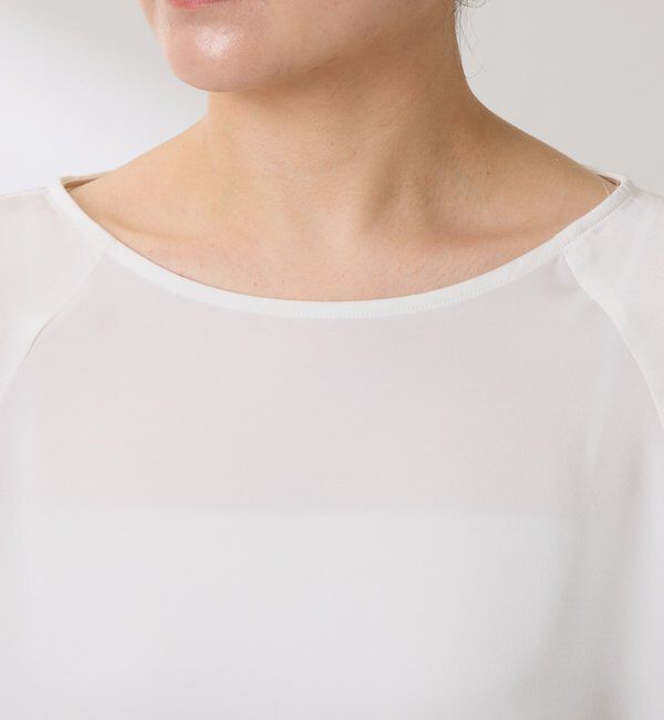  「袖フレアサテンブラウス」|シャツ・ブラウス|