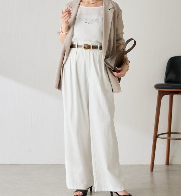  「シェルタリング3タックパンツ」|チノ|