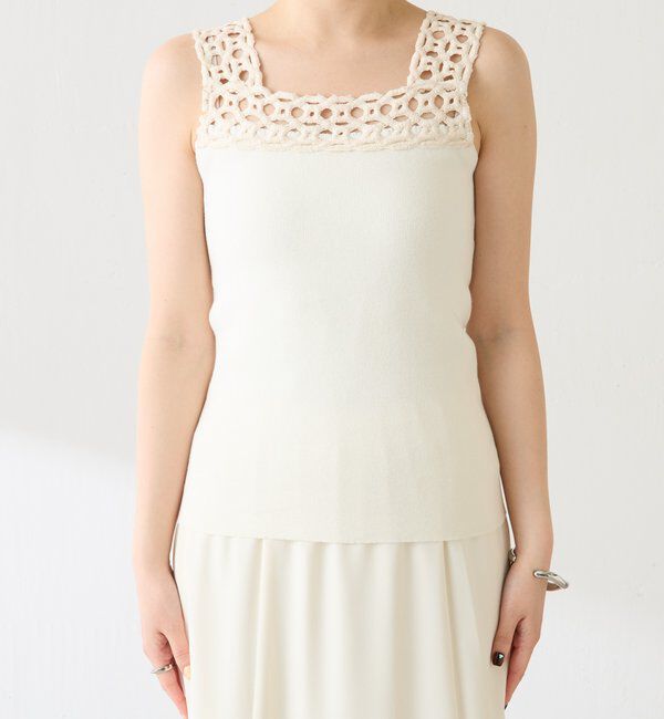  「レーストリムニットキャミ」|ニット・セーター|