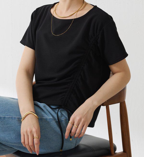  「ドロストＴシャツ」|Tシャツ・カットソー|ブラック