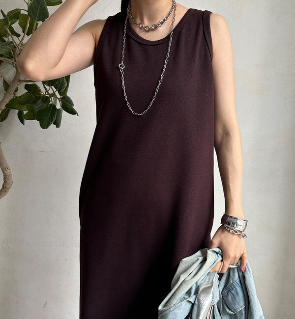  「【全骨格細見え】ブークレーダンボールタンクワンピース」|ワンピース|