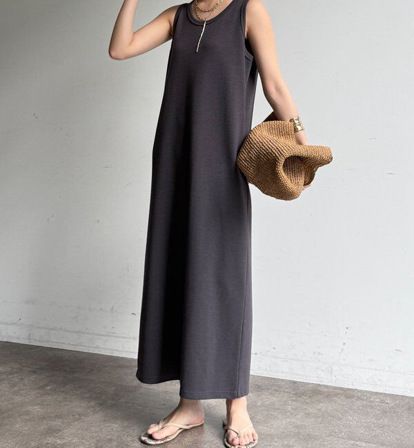  「【全骨格細見え】ブークレーダンボールタンクワンピース」|ワンピース|