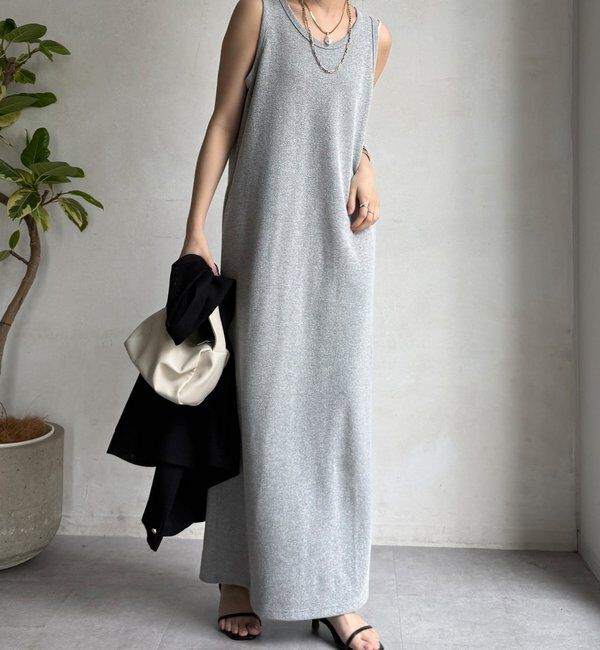  「【全骨格細見え】ブークレーダンボールタンクワンピース」|ワンピース|