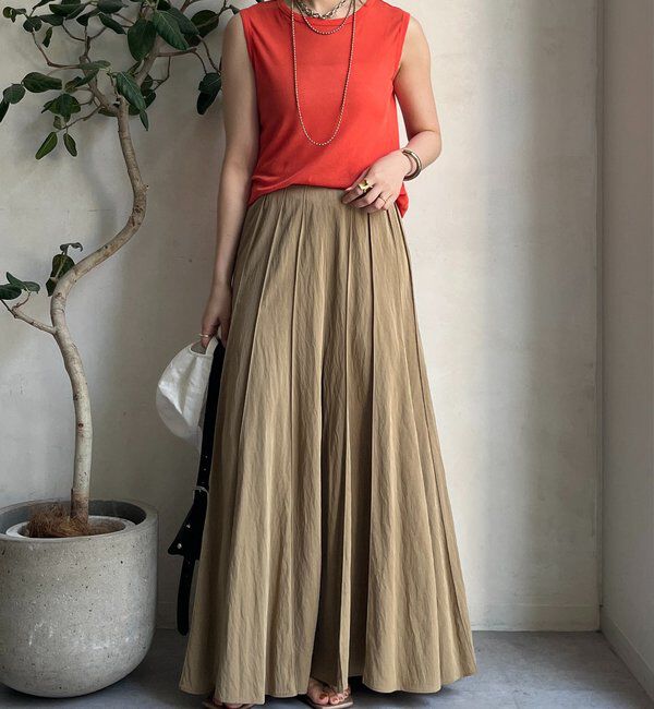  「パネルプリーツスカート」|スカート|