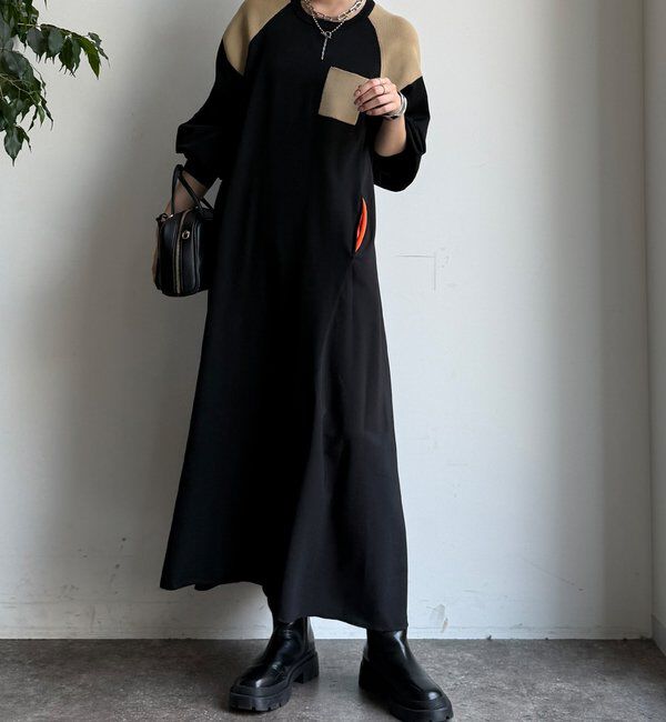  「【WEB限定】ミリタリー風ドッキングワンピース」|ワンピース|