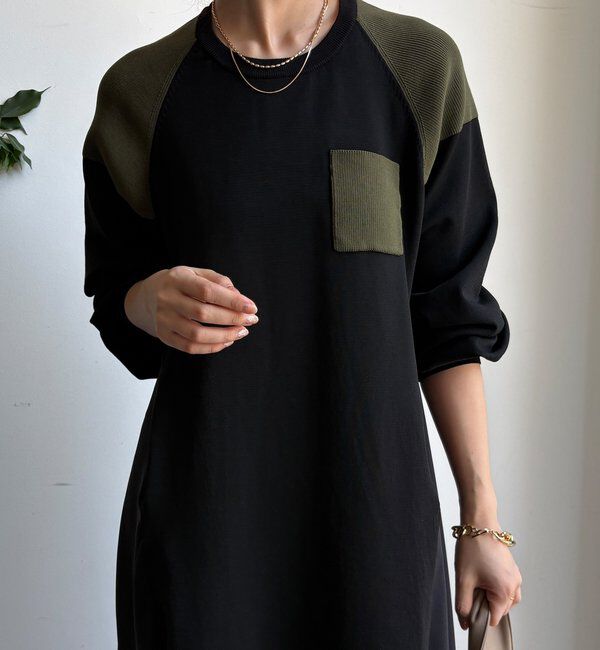  「【WEB限定】ミリタリー風ドッキングワンピース」|ワンピース|