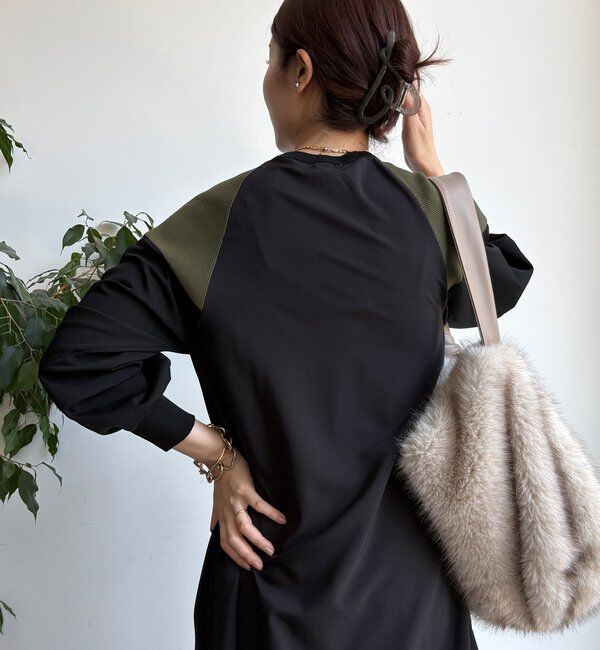  「【WEB限定】ミリタリー風ドッキングワンピース」|ワンピース|