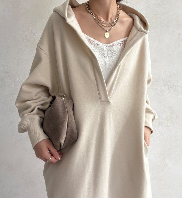  「【WEB限定】フーディーワンピース」|ワンピース|