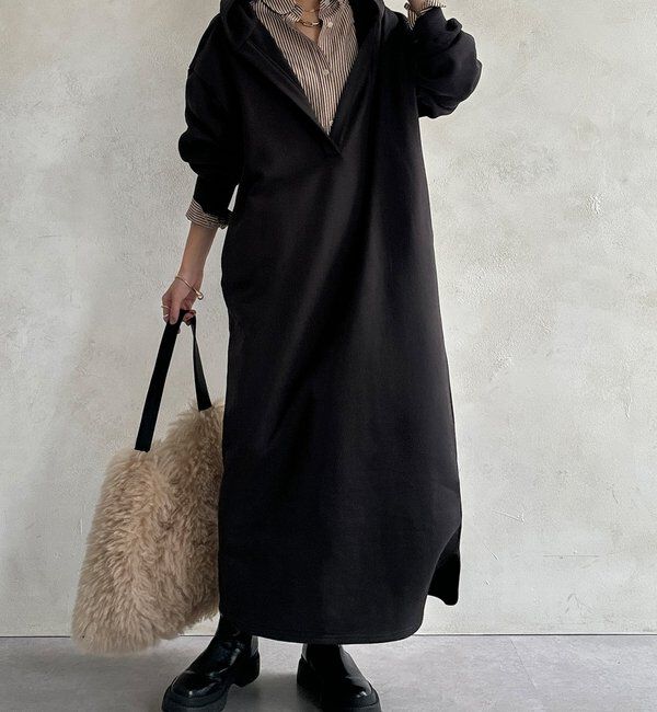  「【WEB限定】フーディーワンピース」|ワンピース|