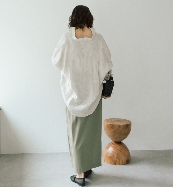  「予約【名品/サイズ展開あり】リネンワイドシャツ」|シャツ・ブラウス|