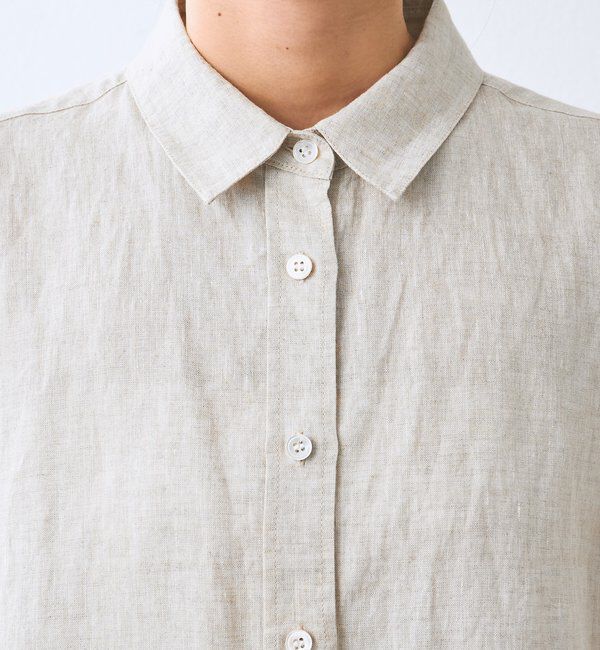  「予約【名品/サイズ展開あり】リネンワイドシャツ」|シャツ・ブラウス|