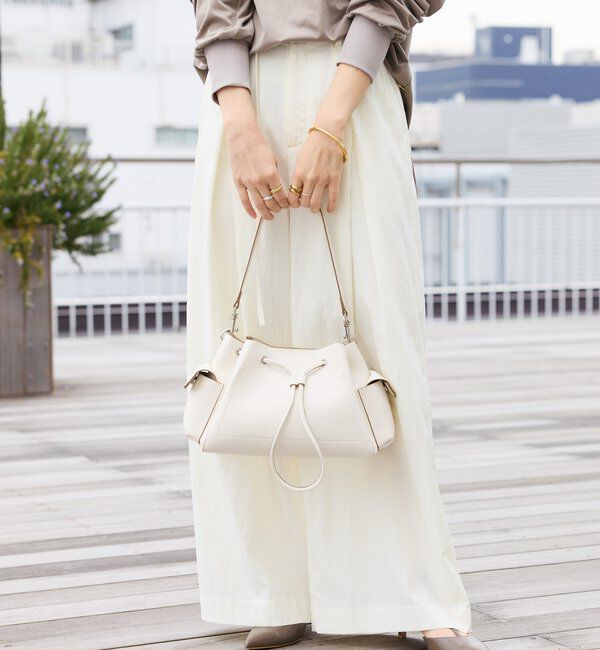  「【収納力抜群】2WAYサイドポケット巾着ショルダー」|ショルダー・メッセンジャー|