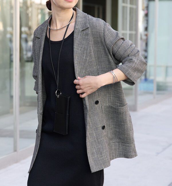  「予約【洗練されたムードに】カラミチェックオーバージャケット」|テーラードジャケット|