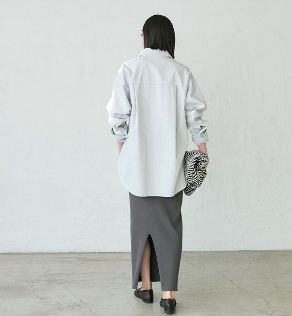  「【セットアップ着用可能】ガーメントダイコットンツイルシャツ」|シャツ・ブラウス|