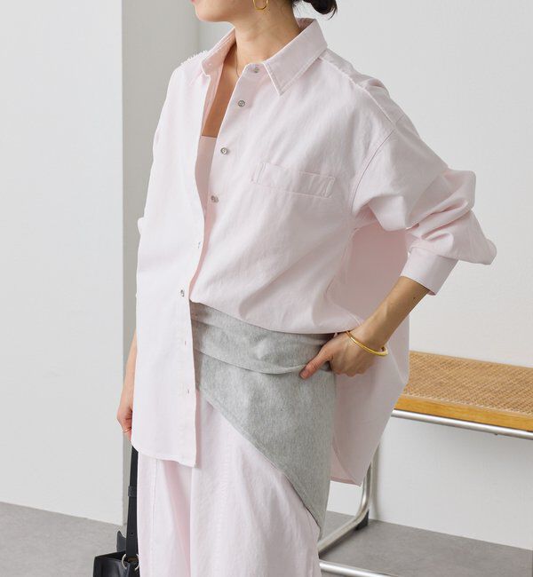  「【セットアップ着用可能】ガーメントダイコットンツイルシャツ」|シャツ・ブラウス|