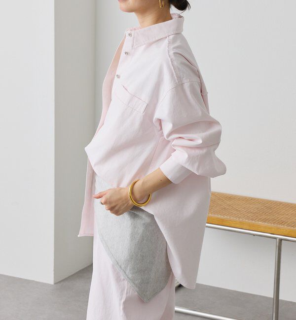 「【セットアップ着用可能】ガーメントダイコットンツイルシャツ」|シャツ・ブラウス|