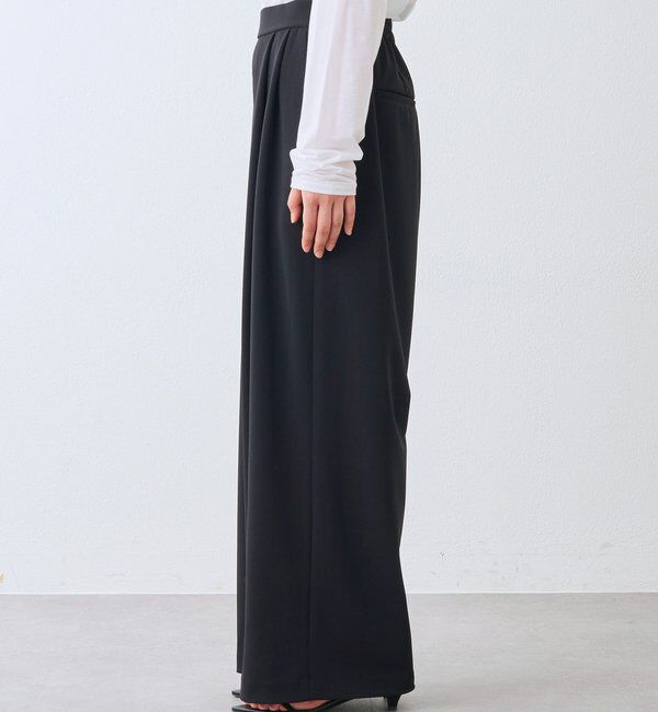  「【3サイス展開】ジャージータックワイドスラックス」|チノ|