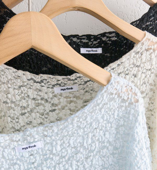  「フラワーカットレースカーディガン」|Tシャツ・カットソー|