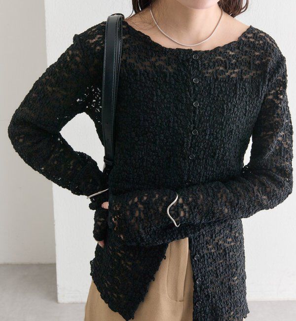  「フラワーカットレースカーディガン」|Tシャツ・カットソー|