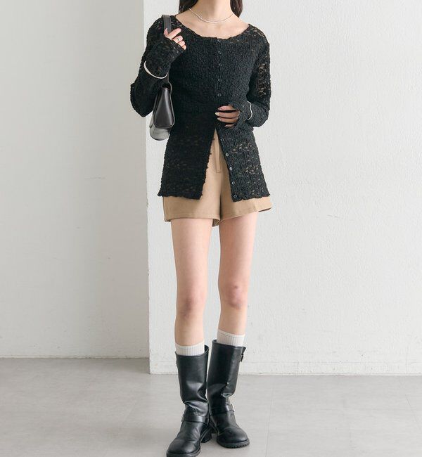  「フラワーカットレースカーディガン」|Tシャツ・カットソー|